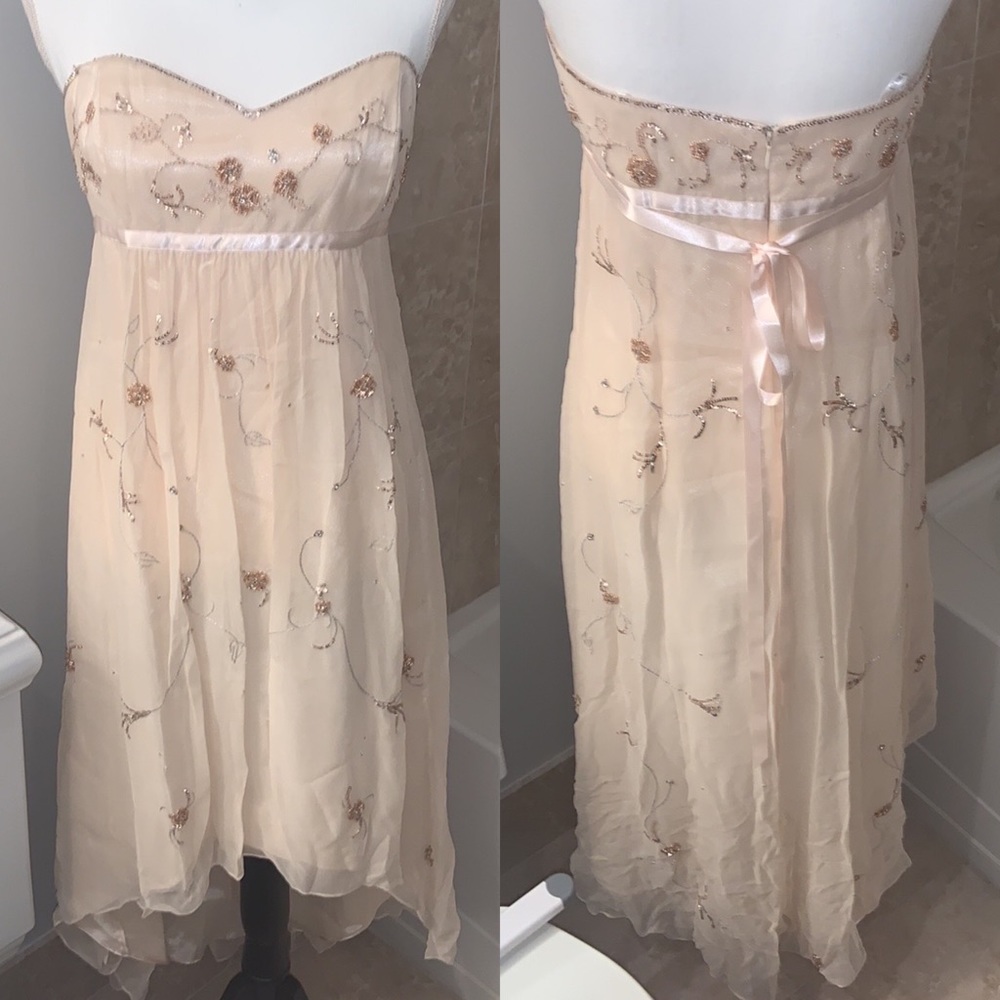 Vintage Laundry by Shelli Segal Ethereal Strapless Hi-Lo Dress